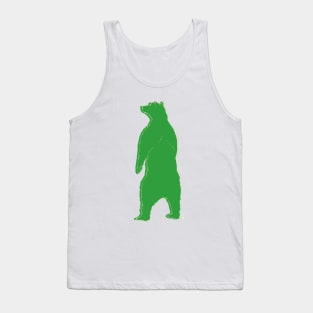 Green bear goes wild Tank Top